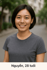 Chị Thu Trang, 28 tuổi